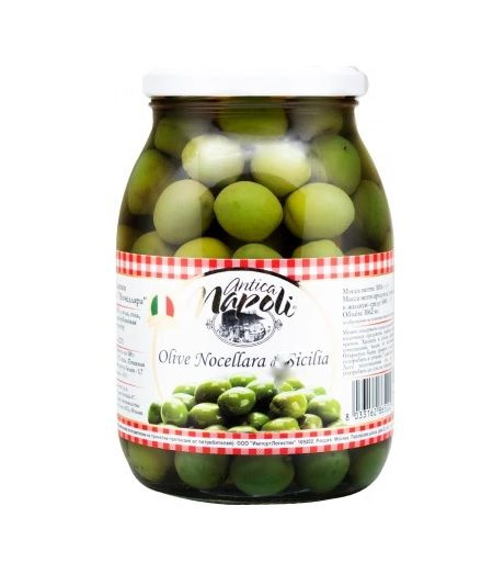 Оливки ANTICA NAPOLI сицилийские Ночеллара 1,062 л стеклянная банка ...