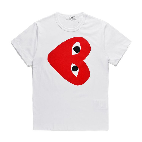 Футболка Comme des Garcons, размер универсальный, цвет белый, cotton ...