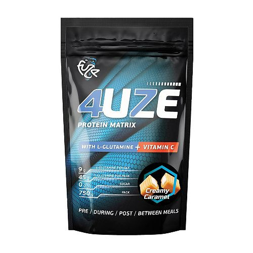 Fuze Мультикомпонентный протеин 4uze + Glutamine "Сливочная карамель ...