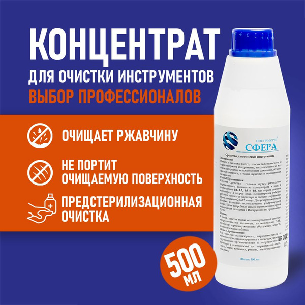 Средство от ржавчины и налета Сфера инструфорте для очистки ...