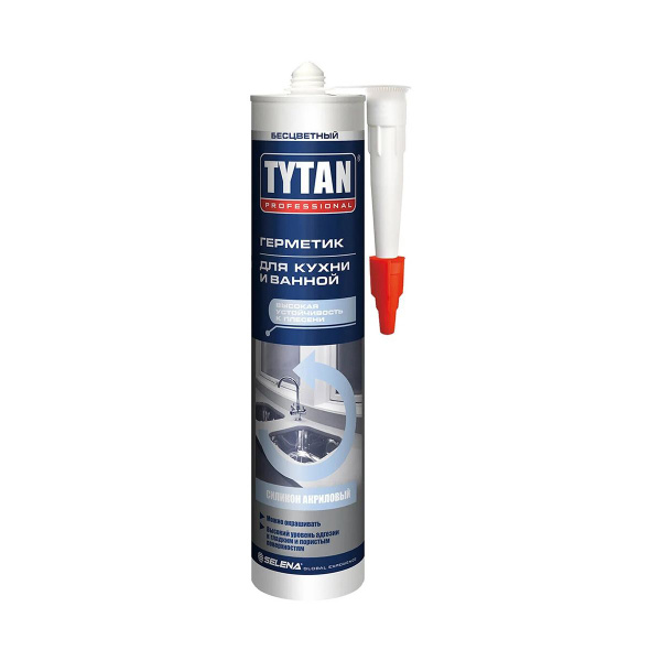 Силиконовый Герметик Tytan Professional, Для ванн, прозрачный - купить ...
