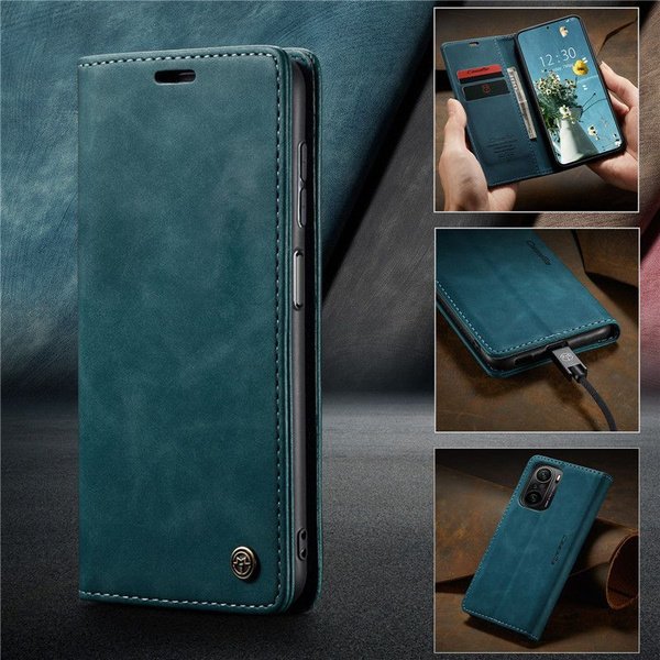 Чехол книжка на Xiaomi Poco F3,синий - купить с доставкой по выгодным ...
