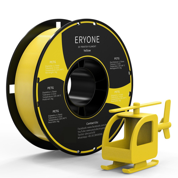 Пластик для 3D принтера ERYONE PETG Yellow / Филамент ERYONE - купить с ...