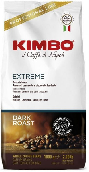 Kimbo Extreme кофе в зернах пакет 1кг - купить с доставкой по выгодным ...