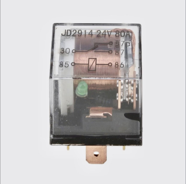 Реле электромагнитное замыкающее 5-и контактное с диодом 24V (80A) с ...