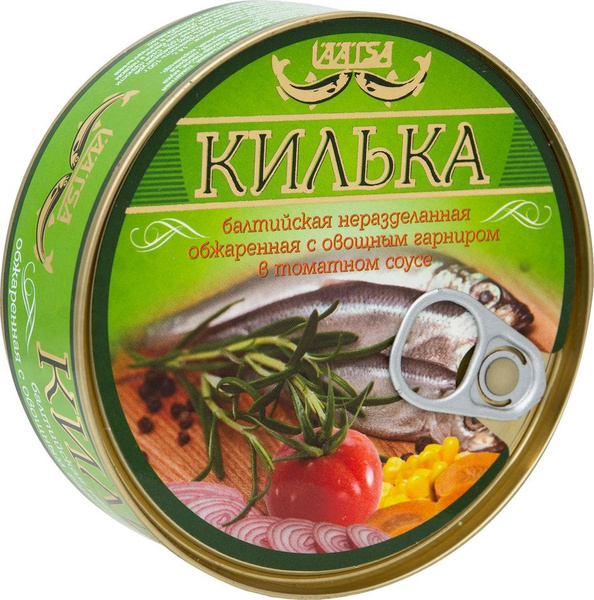 Килька Laatsa в томатном соусе с овощным гарниром 240г - купить с ...