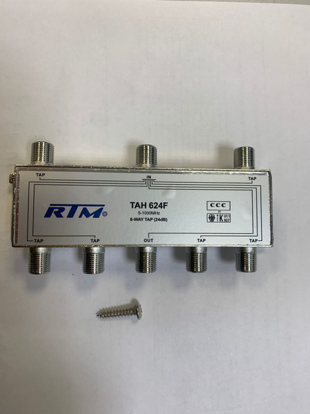 Ответвитель на 6 отводов TAH 624F RTM (5 - 1000 МГц) 24dB - купить с ...