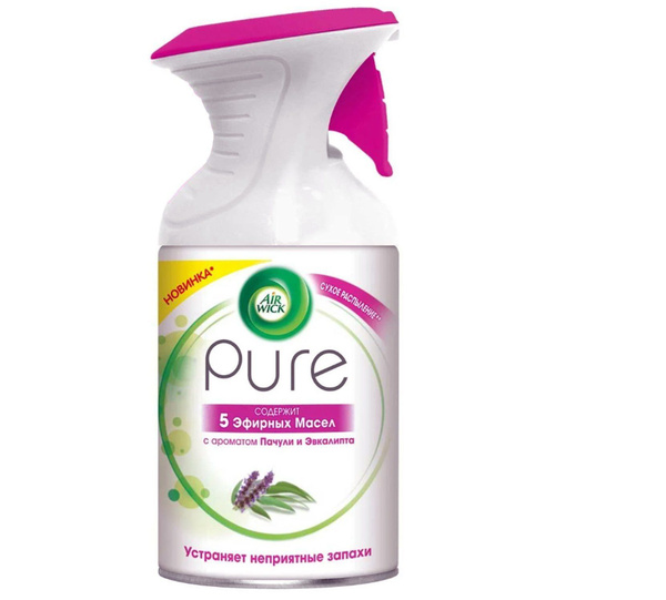 AirWick Освежитель воздуха Pure "5 Эфирных Масел Пачули и Эвкалипт ...