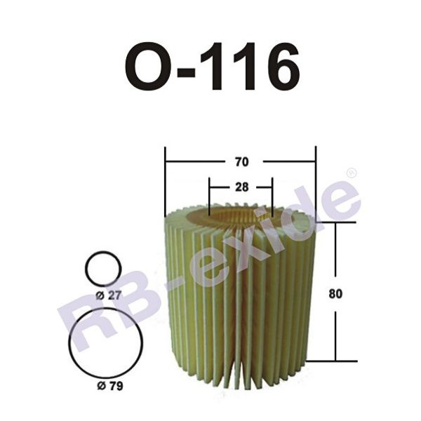 Фильтр масляный RB-exide O116 - купить по выгодным ценам в интернет ...