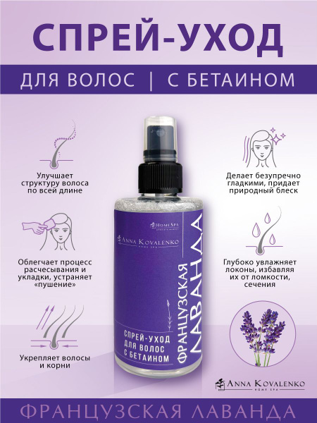 Anna Kovalenko HomeSpa Спрей для расчесывания волос, 200 мл - купить с ...