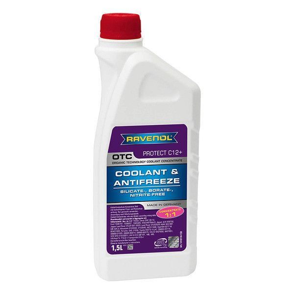 Антифриз RAVENOL OTC PROTECT G12+ 1,5л (концентрат, лиловый ...