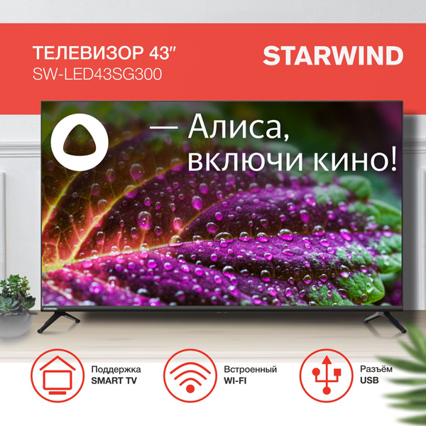 Купить телевизор STARWIND SW-LED32SG300 43" - купить с доставкой по ...