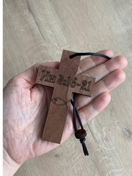 Крест в машину, подвеска в машину на зеркало, 10 х 6 см - купить с ...