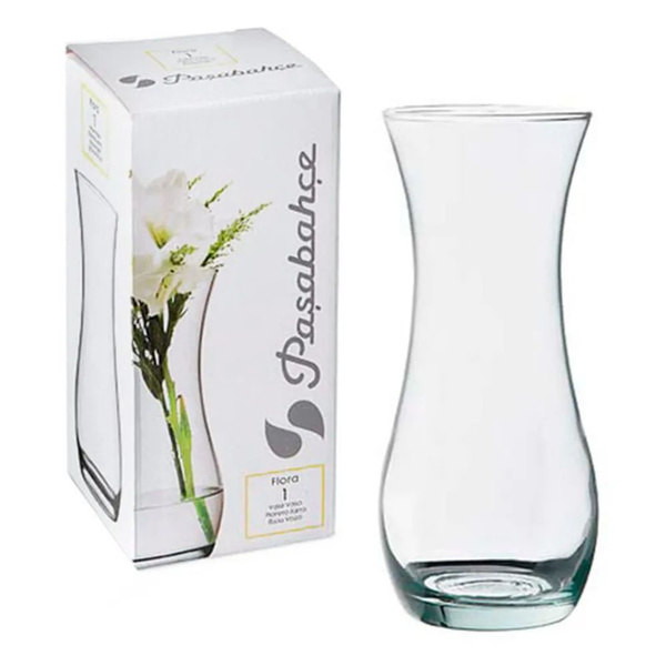 Стеклянная ваза Pasabahce серии Flora/Флора, для цветов, высотой 255 мм ...