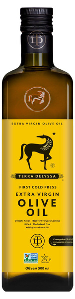 Масло оливковое Terra Delyssa Extra Virgin нерафинированное высшего ...