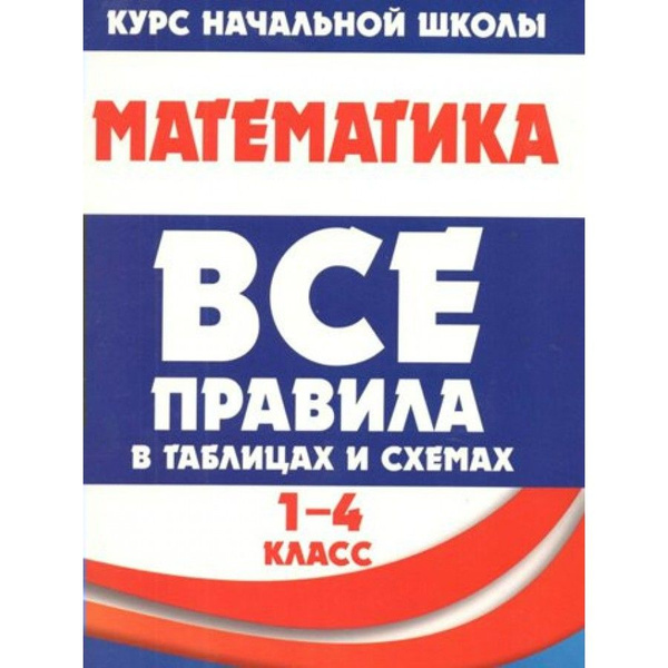 Математика. Все правила в таблицах и схемах. 1-4 классы. Справочник ...