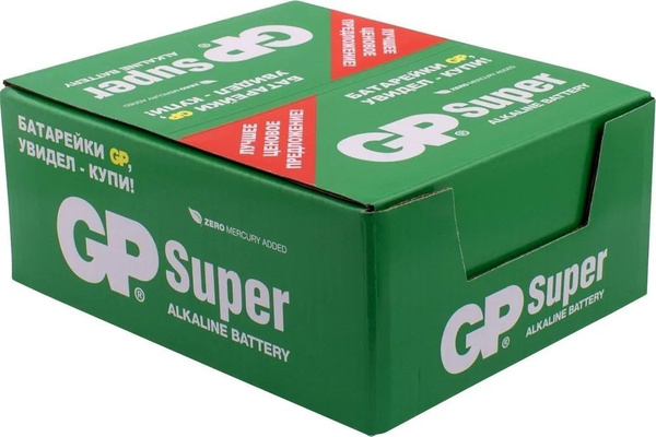 Батарейки алкалиновые GP Batteries "Super Alkaline", тип ААА, 96 шт ...