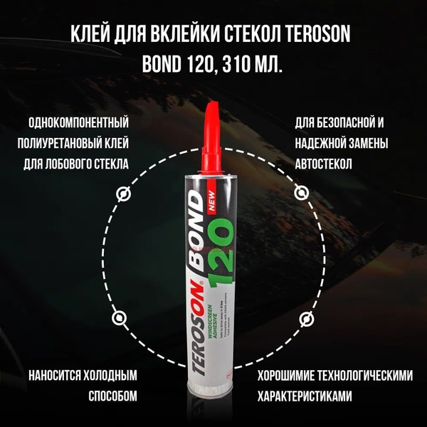 Клей для вклейки стекол TEROSON BOND 120, 310 мл, 2647771 - купить по ...