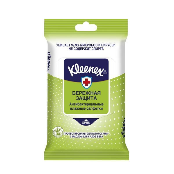 Kleenex влажные салфетки антибактериальные 10шт , 3 уп - купить с ...