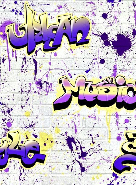 Обои Граффити 4 бумажные симплекс 0,53х10м - купить по выгодной цене в ...