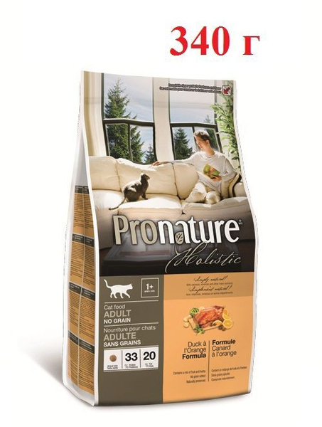 Pronature Holistic Adult 340г сухой беззерновой корм с уткой и ...