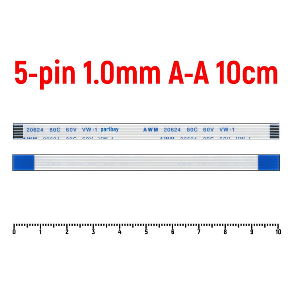 80c Lot De 100 Câbles Plats FFC 24 Broches 200mm - AWM 20624 80C 60V | Compatible 80c Lot De 100 Câbles Plats FFC 24 Broches 200mm - AWM 20624 80C 60V | Compatible