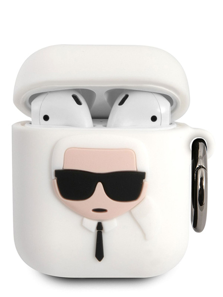 Чехол Karl Lagerfeld для наушников Apple Airpods 1, 2 / кейс на ...