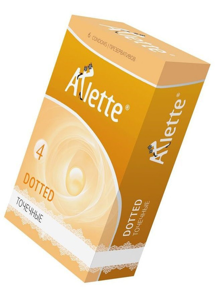 Презервативы Arlette Dotted с точечной текстурой - 6 шт., цвет не ...