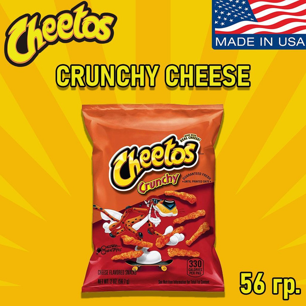 Американские кукурузные чипсы Cheetos Crunchy, 56.7 гр. (Сделано в США ...