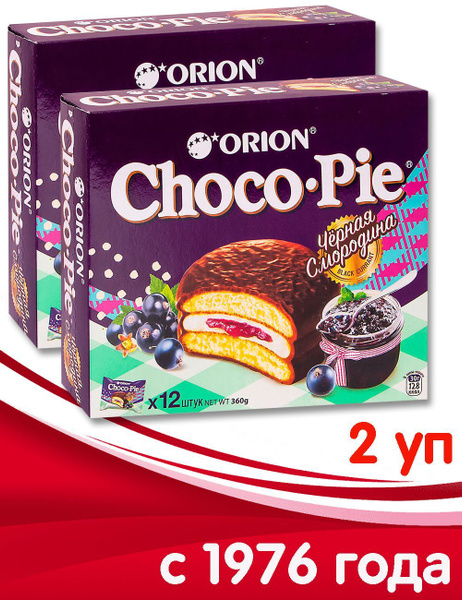 Пирожное Choco-Pie, чоко пай, 2 упаковки, 360г - купить с доставкой по ...