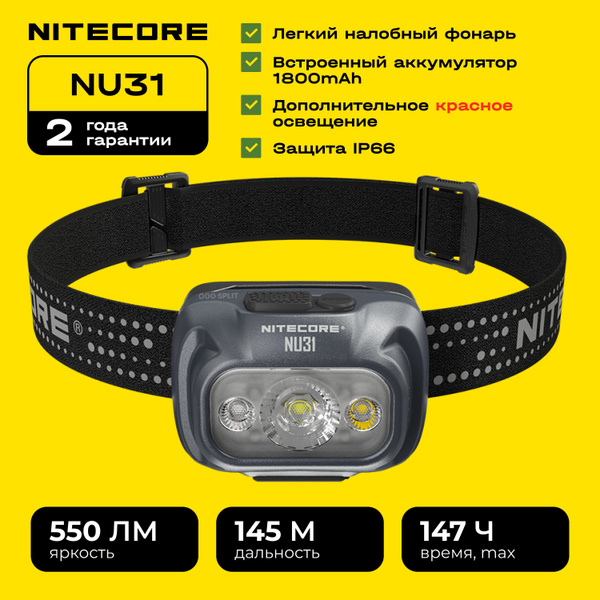 NITECORE Налобный фонарь - купить с доставкой по выгодным ценам в ...