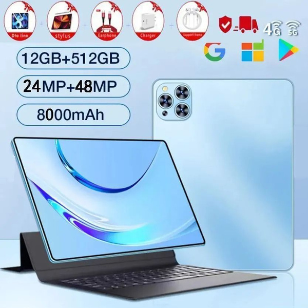 Купить планшет планшет андроид 11 Pro-- 8000 мАч 12 ГБ+512 ГБ ...