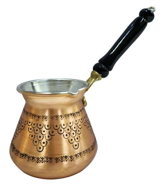 Турецкая медная джезва (турка) с узором (ручная работа), "Гранд Базар ...