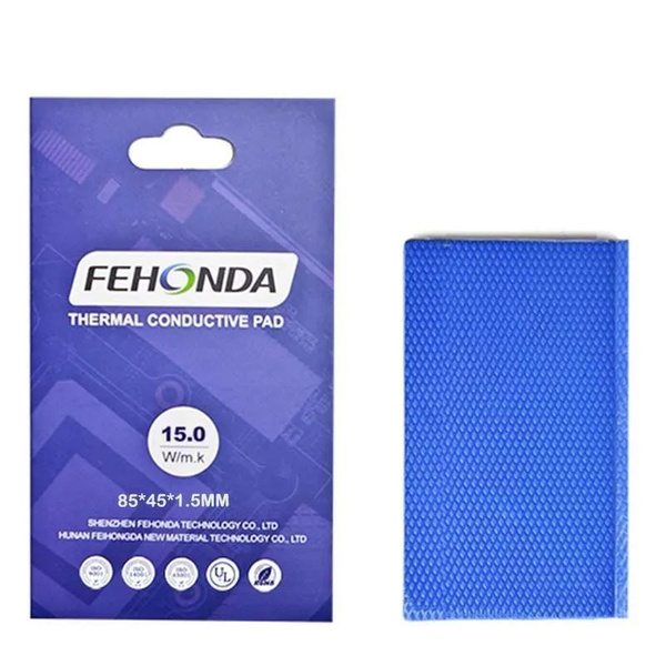 Термопрокладка FEHONDA 1.5мм, 15 Вт/м*К, 85х45мм (для видеокарт, памяти ...