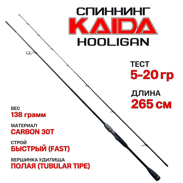 Спиннинг KAIDA HOOLIGAN, от 5 гр до 20гр, 265см купить по выгодным ...