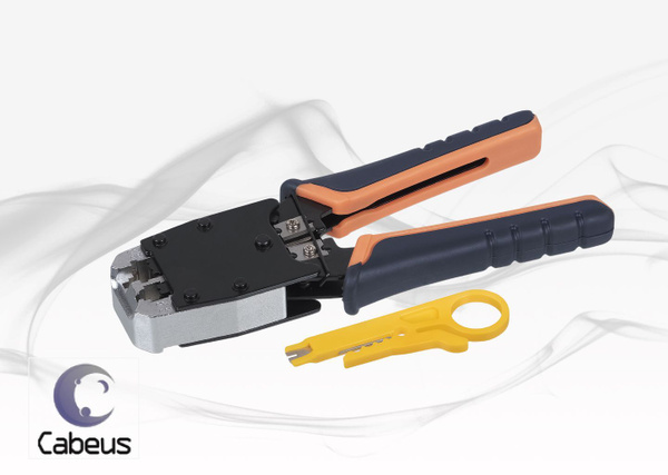 Cabeus HT-500 Инструмент обжимной для RJ-45 (8р8с), RJ-11/12 (6р6с ...