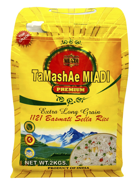 Рис белый пропаренный длиннозерновой Басмати/Тамаш (Селла 1121), "MIADI ...