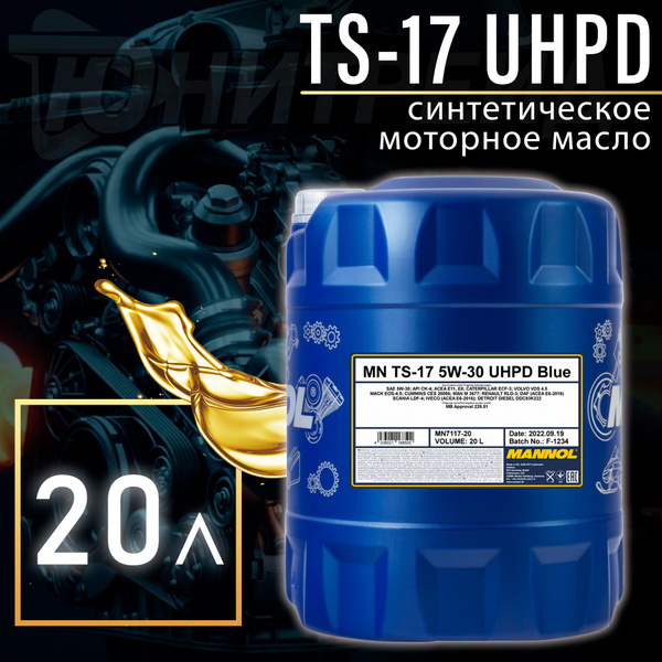 Масло моторное MANNOL 5W-30 Синтетическое - купить в интернет-магазине OZON  (563175097)