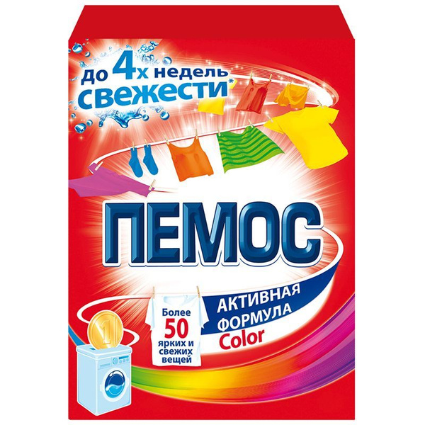Пемос color Стиральный порошок автомат 350г - купить с доставкой по ...
