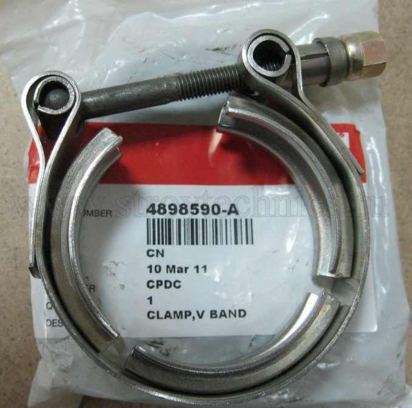 Хомут патрубка турбины для а/м ГАЗ 3302, 33106 дв. Cummins (от турб. к ...