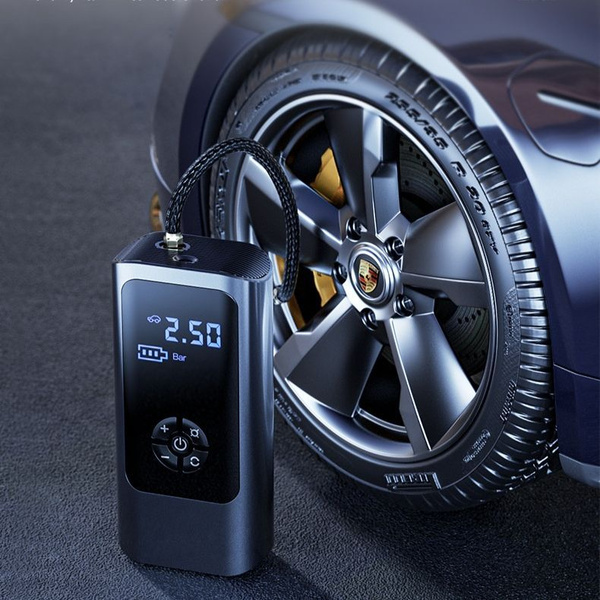Насос портативный автомобильный, Автокомпрессор для подкачки шин, Умный ...