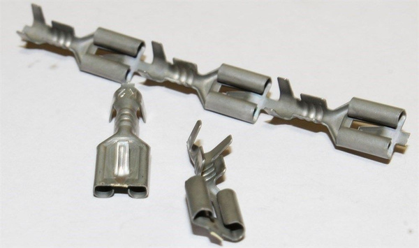 клемма провода (контакт гнездовой) 6,3 ("мама") (под провод 1,5-2,5мм ...