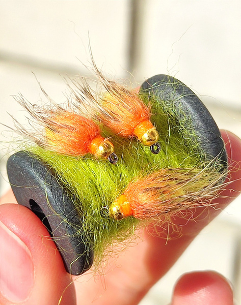 Мушки нахлыстовые набор для рыбалки 3шт. Крючок №12 - купить с ...