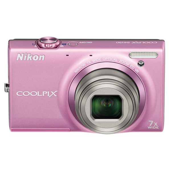 Компактный фотоаппарат Nikon Coolpix S6150, розовый - купить по ...