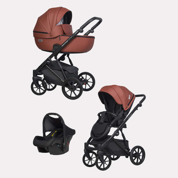 Коляска 3в1 Riko Basic Montana Ecco 17 Maroon - купить с доставкой по ...