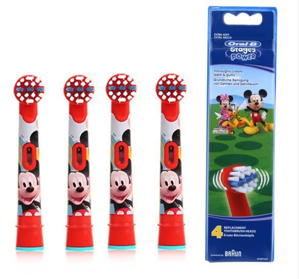 Сменные насадки Oral-B Stages Kids EB10, Сменные насадки для детей, 4 ...