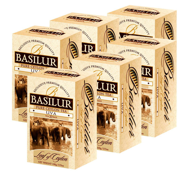 Чай Basilur ЛИСТ ЦЕЙЛОНА Ува (6*25 пак.) - купить с доставкой по ...
