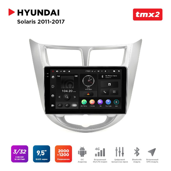 Автомагнитола Hyundai Solaris 11-17 (MAXIMUM Incar TMX2-2401-3) Android ...