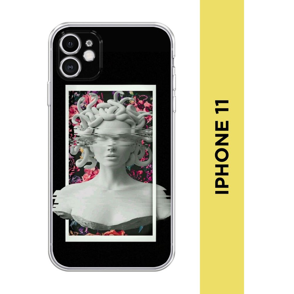 Силиконовый чехол на Apple iPhone 11 / Айфон 11 "Медуза Горгона ...