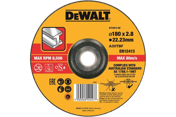 Круг отрезной DeWalt 180x3x22.23 - купить по низким ценам в интернет ...